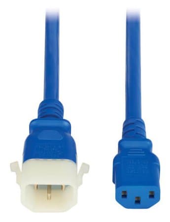Eaton PDU Power Cords C13 P-Lock C14 Heavy-Duty 15A 250V10FT Blue 6 Pack
