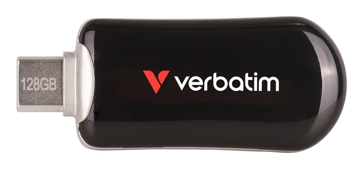 Verbatim 128GB Plectra USB-C Flash Drive Black