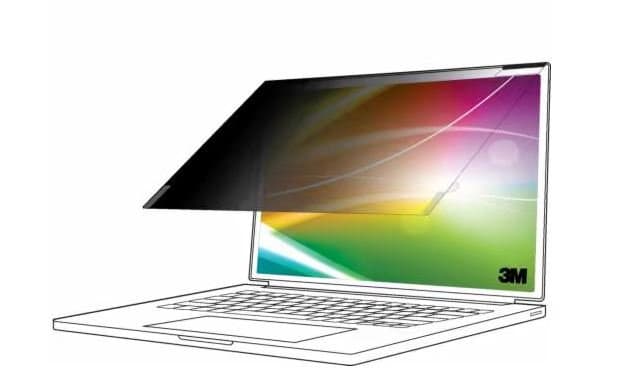 3M BP150C3E Bright Screen Privacy Filter, 15" Laptop, 3:2, 85% Light, Anti-Glare