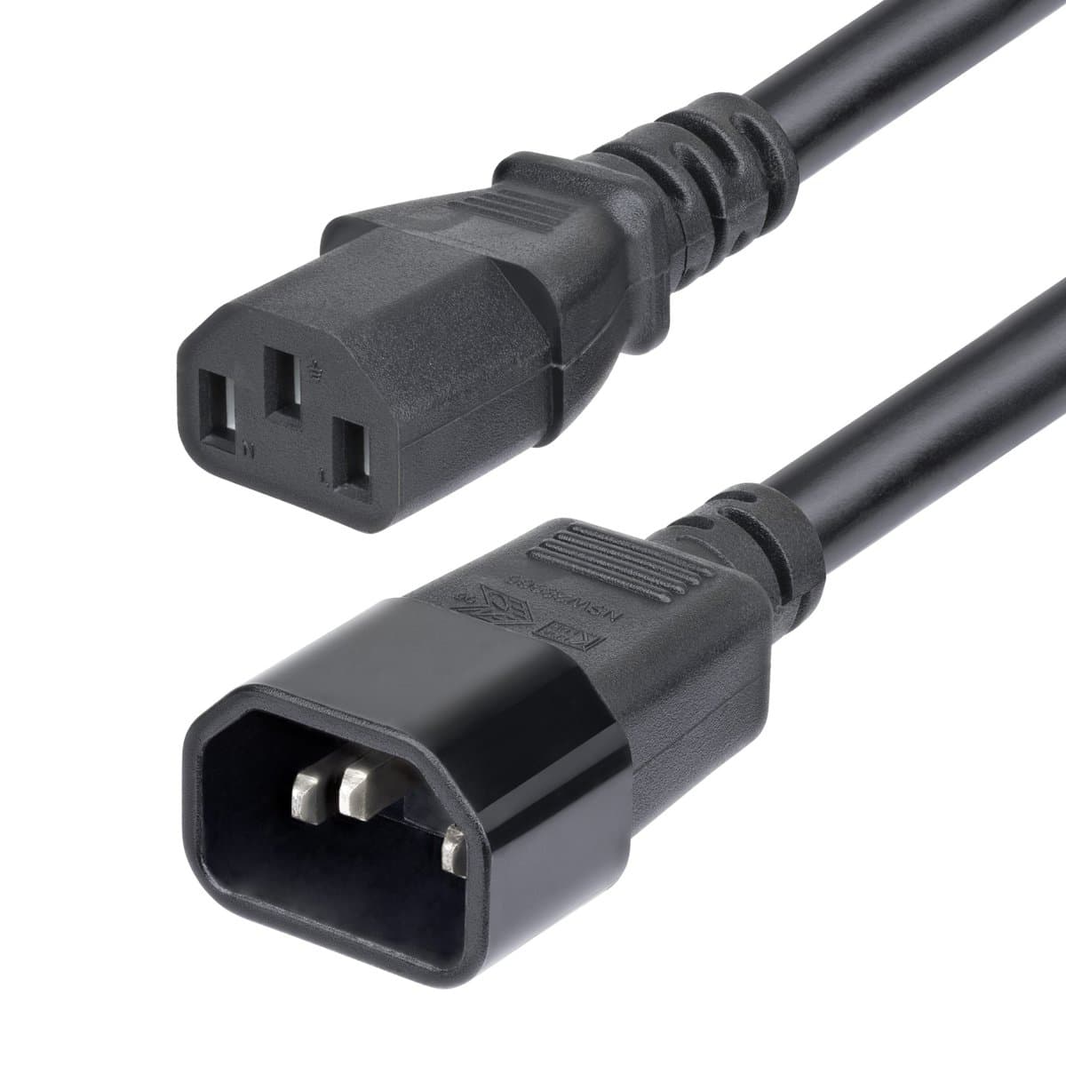 StarTech 15ft Power Extension Cord, C14 to C13, 15A 250V, 4.5m