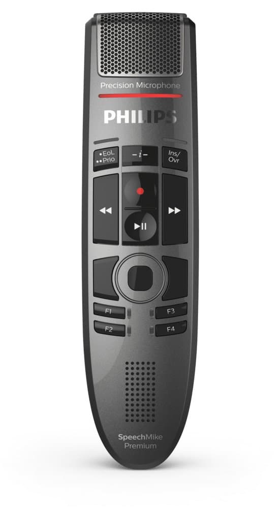 Philips SpeechMike Premium Touch, USB Type-A Microphone, 70dB SNR, 200Hz–12kHz