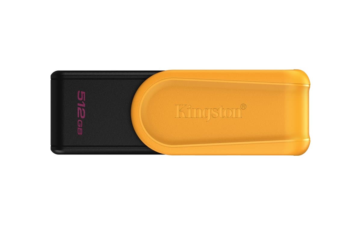 Kingston DataTraveler Exodia S, 512GB, USB 3.2 Gen 1, Swivel, Black/Yellow