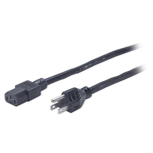 APC Power Cord, C13 to NEMA 5-15P, 8 ft, 15A, 120V
