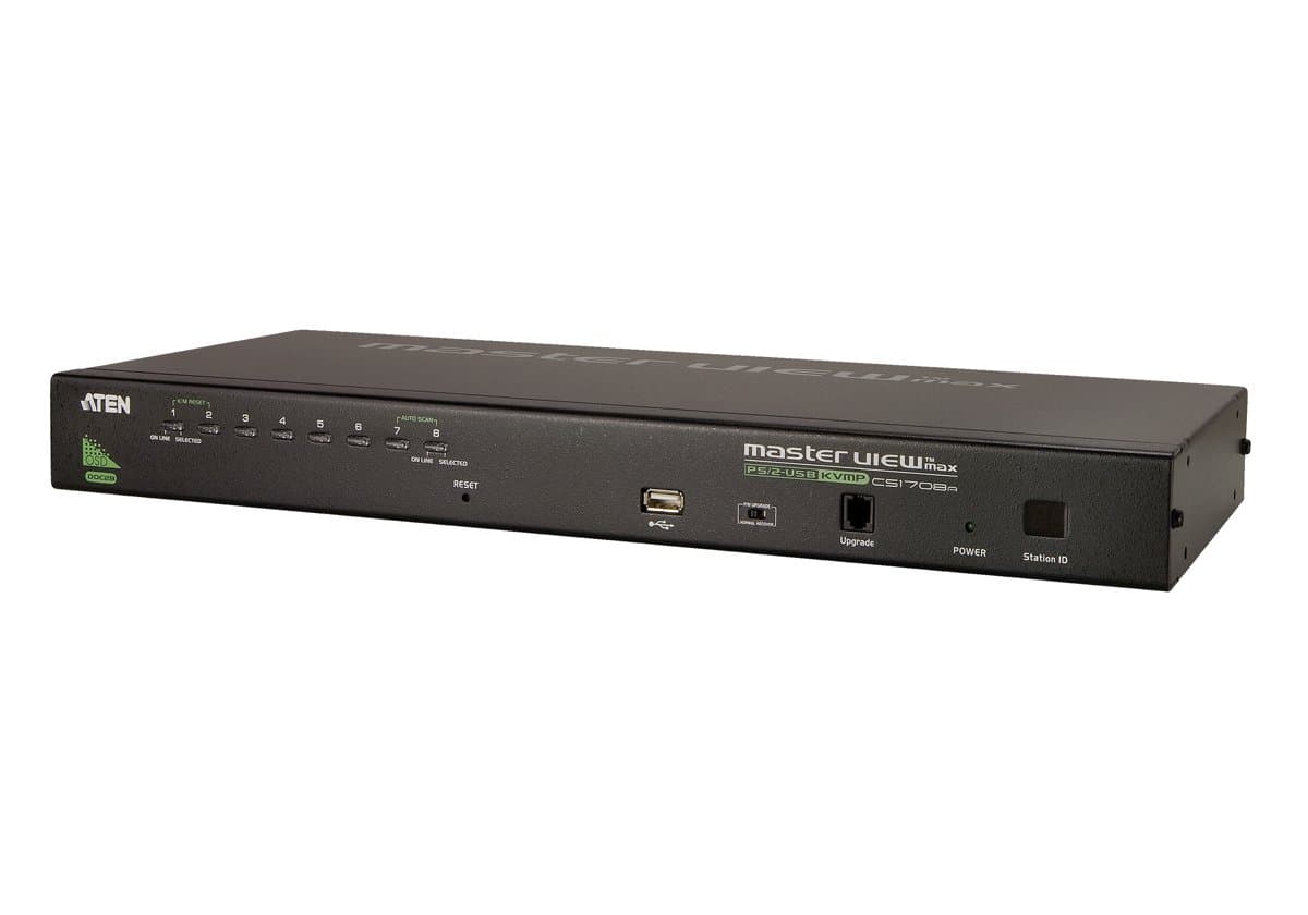 ATEN CS1708A, 8-Port KVM Switch, PS/2/USB, VGA, 2048×1536, 1U Rackmount
