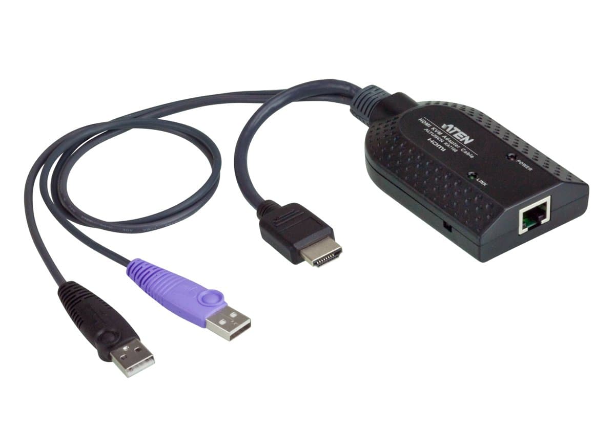 ATEN TB7016, HDMI-USB KVM Adapter, Cat5e/6 Extender, 104g