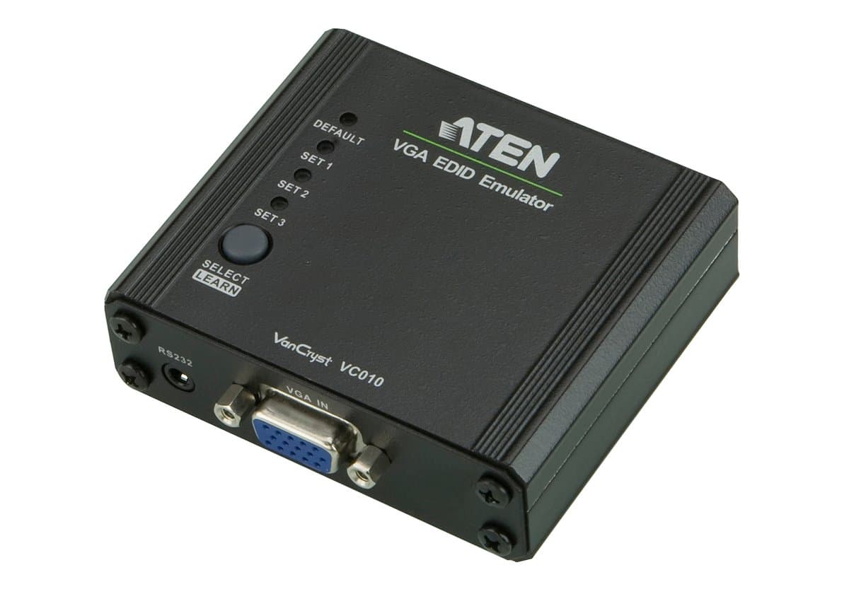 ATEN VGA EDID Emulator, 1920×1200, 1080p/480p Support, HDB-15