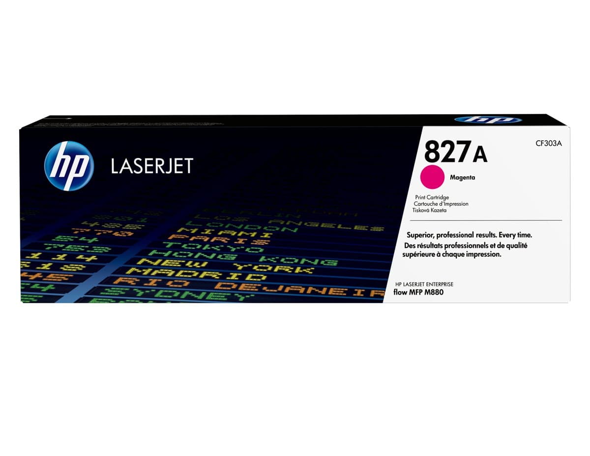 HP 827A Magenta LaserJet Toner Cartridge, 32000 Pages, ColorSphere Technology
