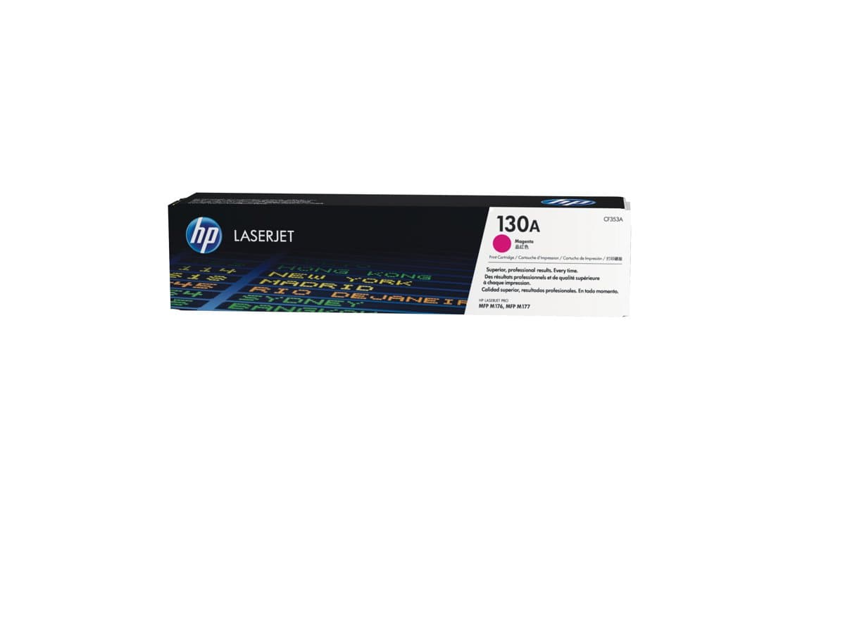 HP 130A Magenta Original LaserJet Toner Cartridge, 1000 Pages