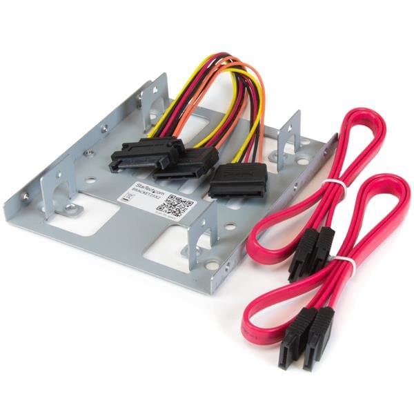 StarTech Dual 2.5" to 3.5" Hard Drive Mounting Bracket, SATA, Carrier