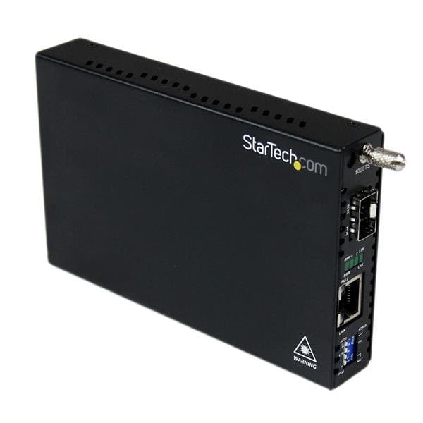 StarTech Gigabit Ethernet Fiber Media Converter, 1.25 Gbps, 1000Base Support, Open SFP