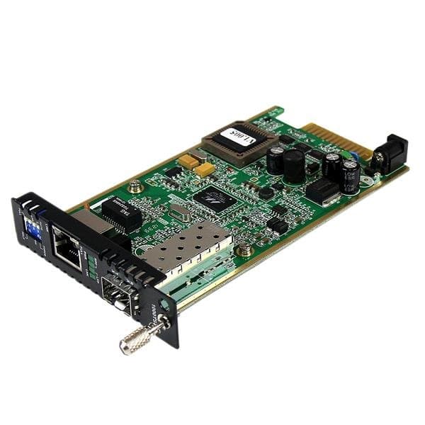 StarTech Gigabit Ethernet Fiber Media Converter, 1000 Mbps, SFP, 12V