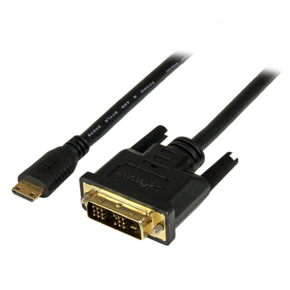 StarTech Mini HDMI to DVI-D Cable, 2m, 1920x1200p, 19-Pin