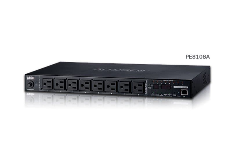ATEN Pe6208b 100-120V 15A 1U Ulde-Rate12a 8XNEMA 5-20R