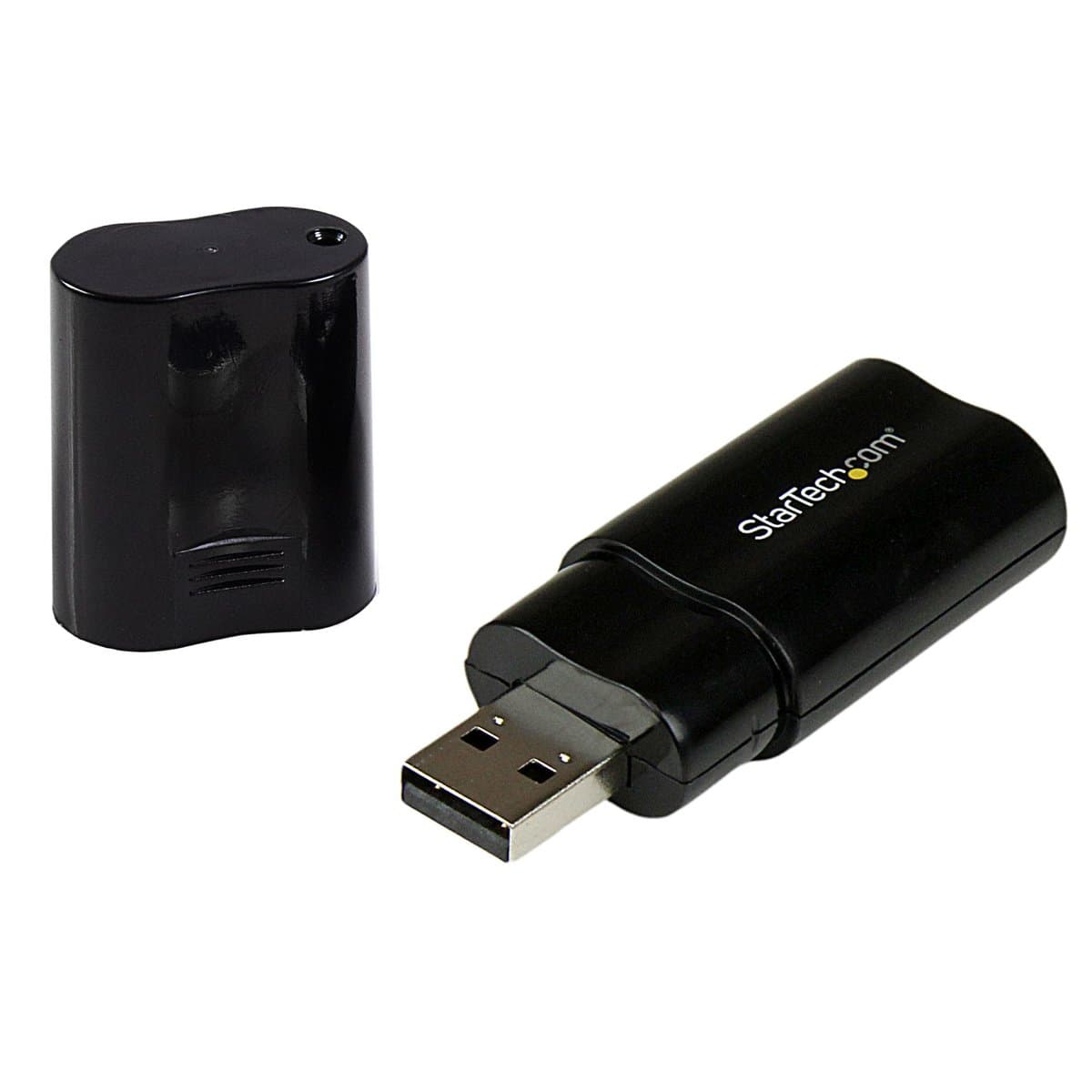 StarTech USB Stereo Audio Adapter, External Sound Card, 3.5mm Audio