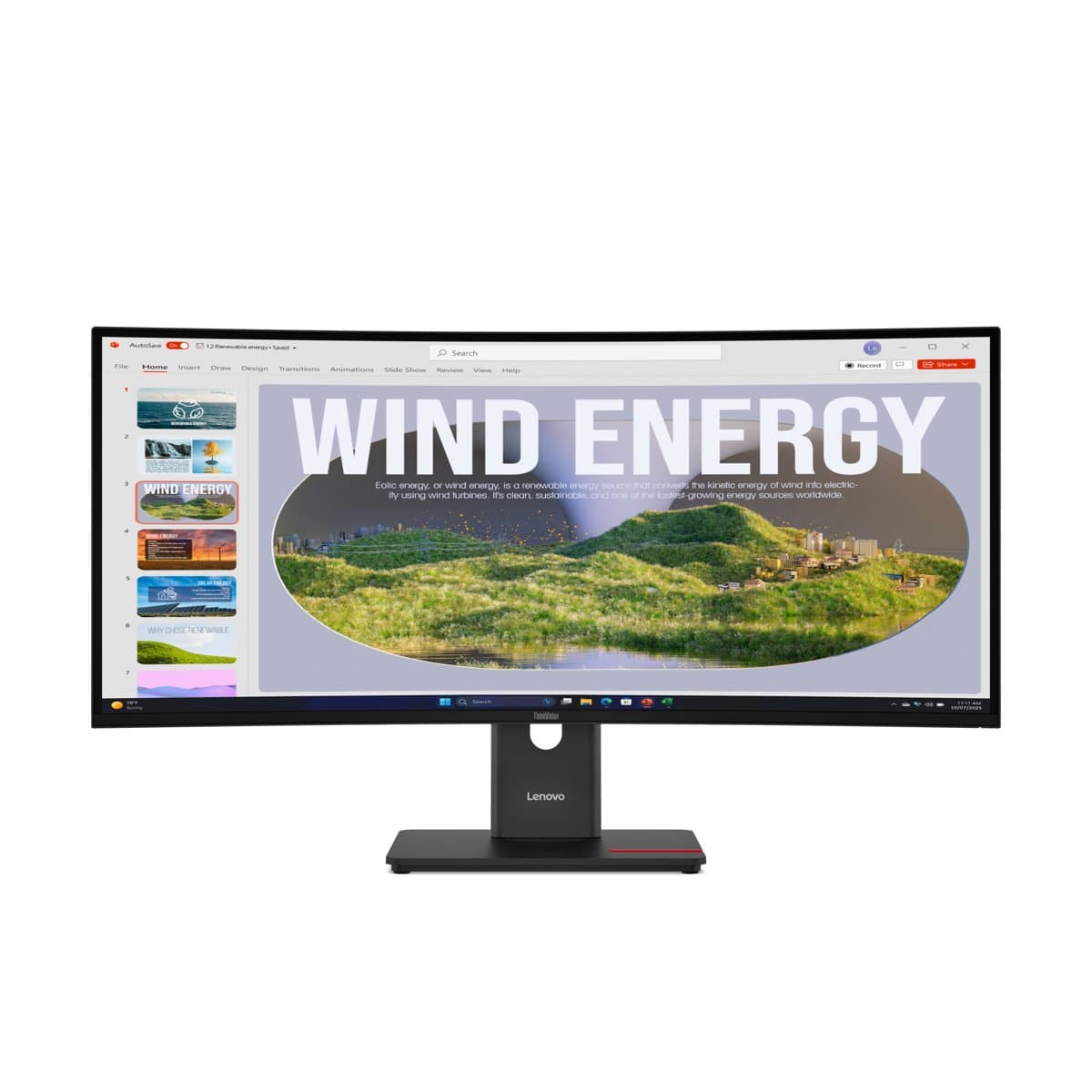 Lenovo ThinkVision T34WD-40, 34" Ultrawide, 3440 × 1440, 6ms, USB Hub
