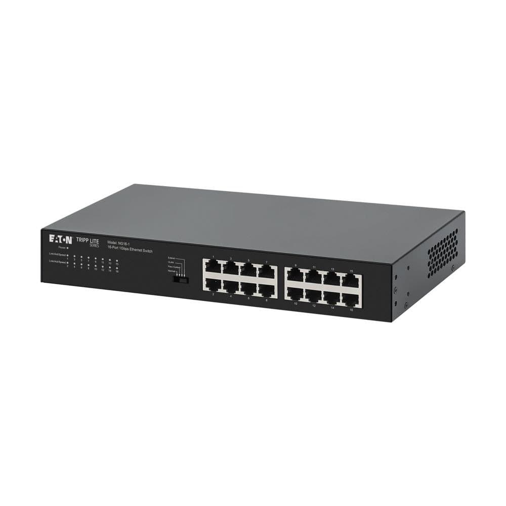 Eaton 16-Port Gigabit Network Switch, 10/100/1000 Mbps, Unmanaged, Metal Enclosure