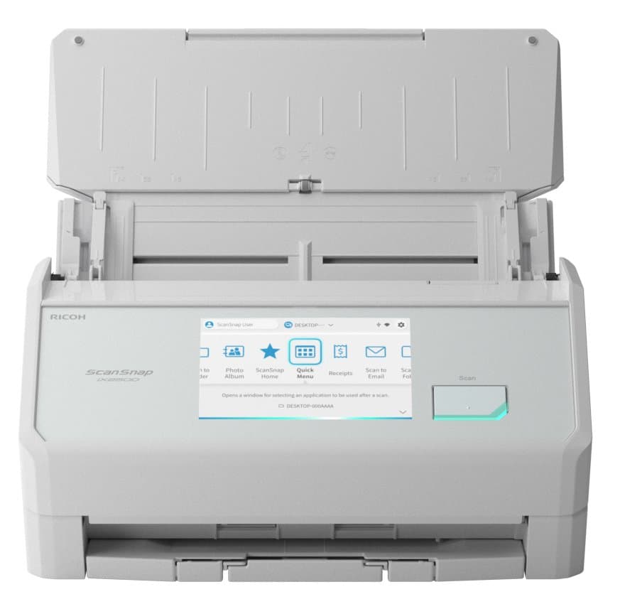 Ricoh ScanSnap IX2500, ADF Scanner, 600 DPI, 45 ppm, 100 sheets