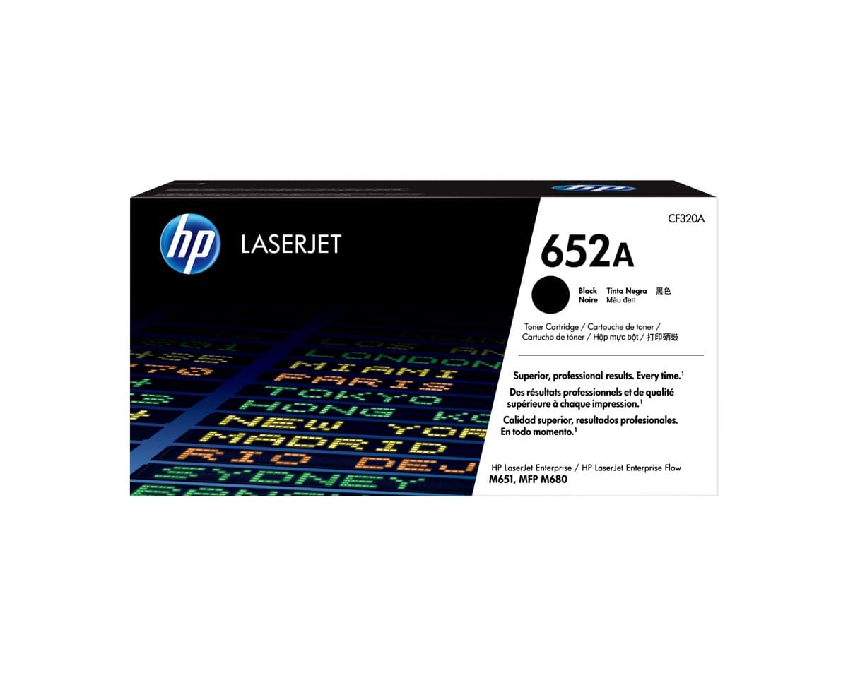 HP 652A Black Original LaserJet Toner Cartridge, 11500 Pages