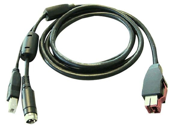 HP Powered USB Y Cable, Black, Engage One Printer Compatible