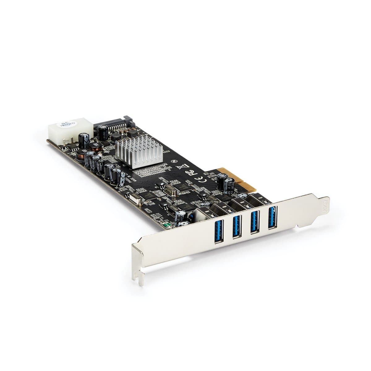 StarTech 4-Port USB 3.0 PCIe Card, 5 Gbps per Port, SATA/LP4