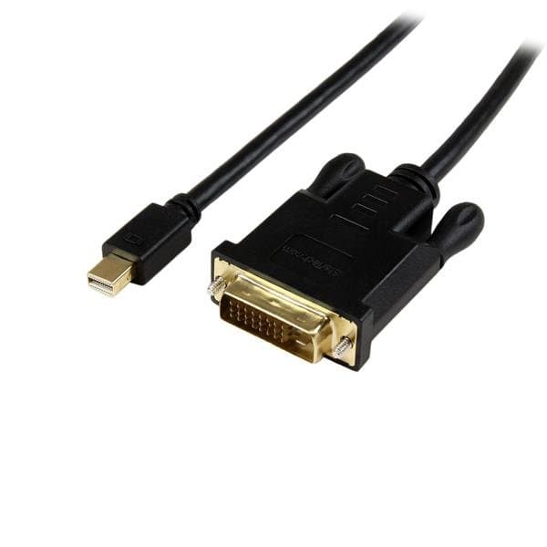 StarTech 3ft Mini DisplayPort to DVI Cable, 1080p, DVI-D Single Link, mDP 1.2