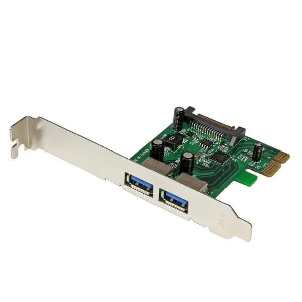 StarTech 2-Port USB 3.0 PCIe Adapter Card, 5 Gbps, Low-Profile, UASP