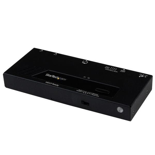 StarTech 2-Port HDMI Switch, Automatic Priority Switching, 1080p, 10m