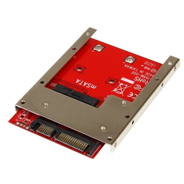 StarTech mSATA to 2.5in SATA Adapter, 6Gbps, Open Frame Design, -40–85°C