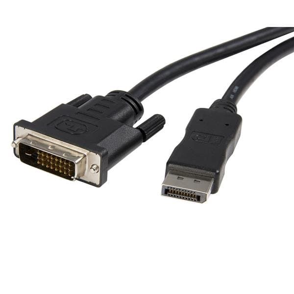 StarTech DP to DVI Cable, DisplayPort to DVI-D, 10 ft, 1080p