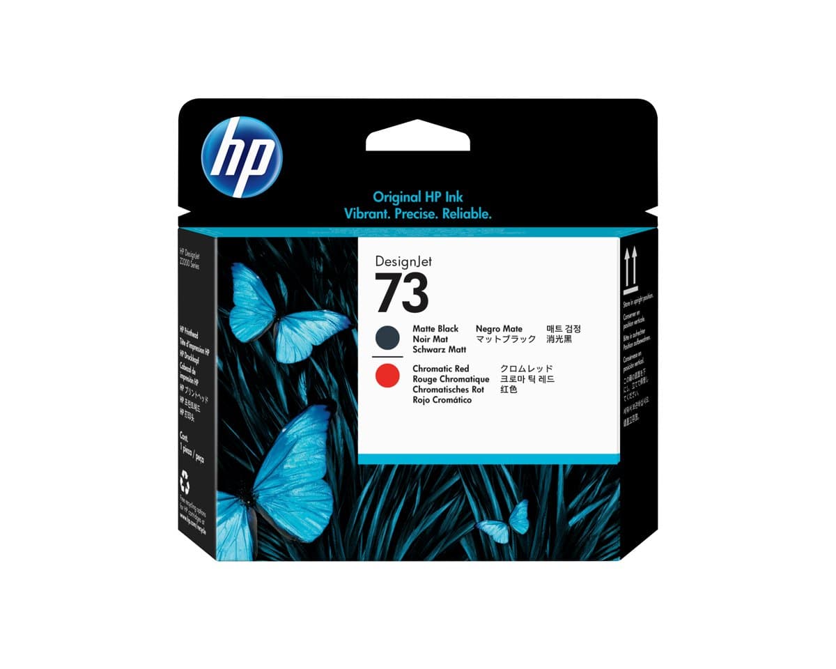 HP 73 Matte Black and Chromatic Red DesignJet Printhead, Z3200 Series