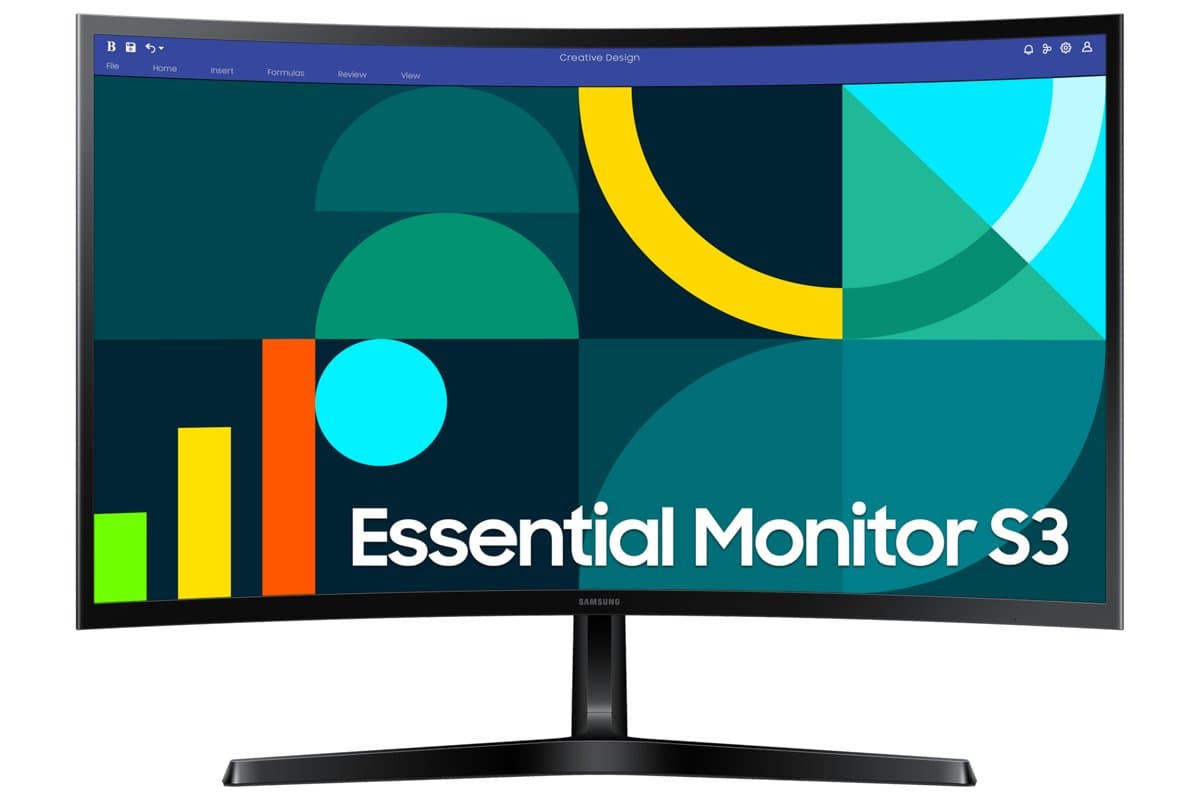 Samsung 27" S36SD Curved Monitor, 1920×1080 Full HD, 100Hz, 4ms