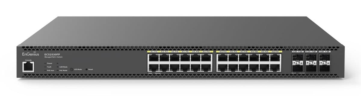 EnGenius Cloud Managed Switch, 24-port 2.5GbE PoE, 740W, 6×SFP+