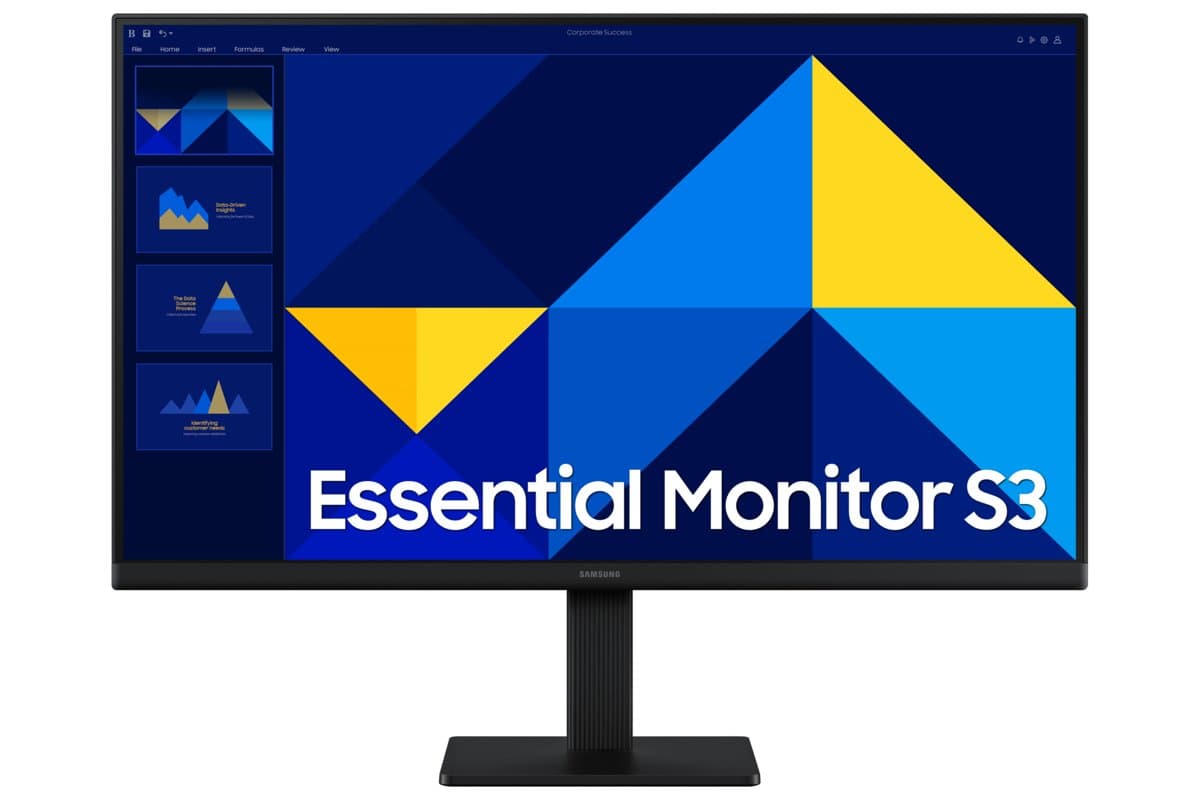 Samsung 27in Essential Monitor S30GD, Full HD IPS LCD, 100Hz, 5ms Response
