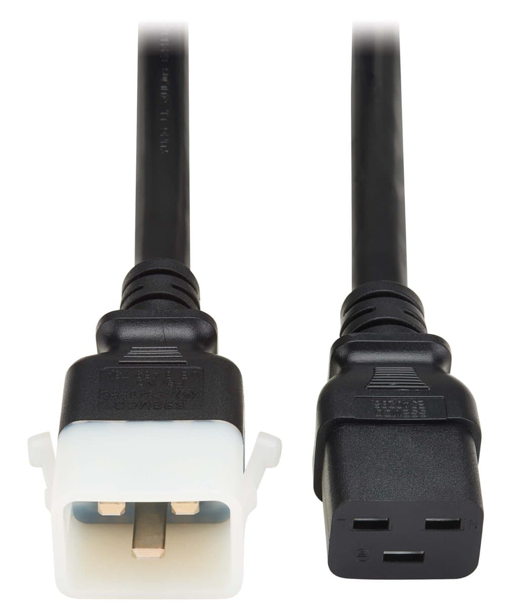 Eaton Heavy-Duty PDU Power Cord, C19 to PLOCK C20, 20A 250V, 12AWG, 4 ft