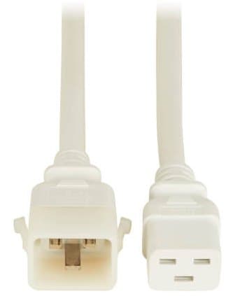 Eaton PDU Power Cords C19 P-Lock C20 Heavy-Duty 20A 12AWG 6ft White 6PCK