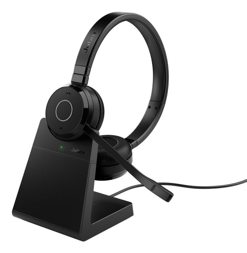 Jabra Evolve 65 TE, Professional Wireless Headset, Dual Connectivity, 30 m Range