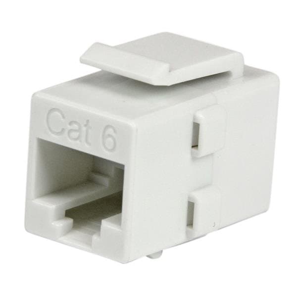 StarTech Cat6 RJ45 Keystone Jack Coupler, Female-Female, White