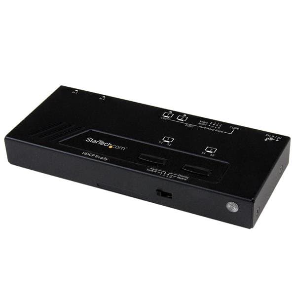 StarTech 2×2 HDMI Matrix Switcher, 1080p, Automatic Priority Switching