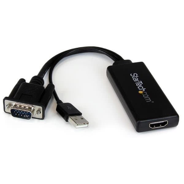 StarTech VGA to HDMI Converter, 1920×1080, USB Audio & Power, Active