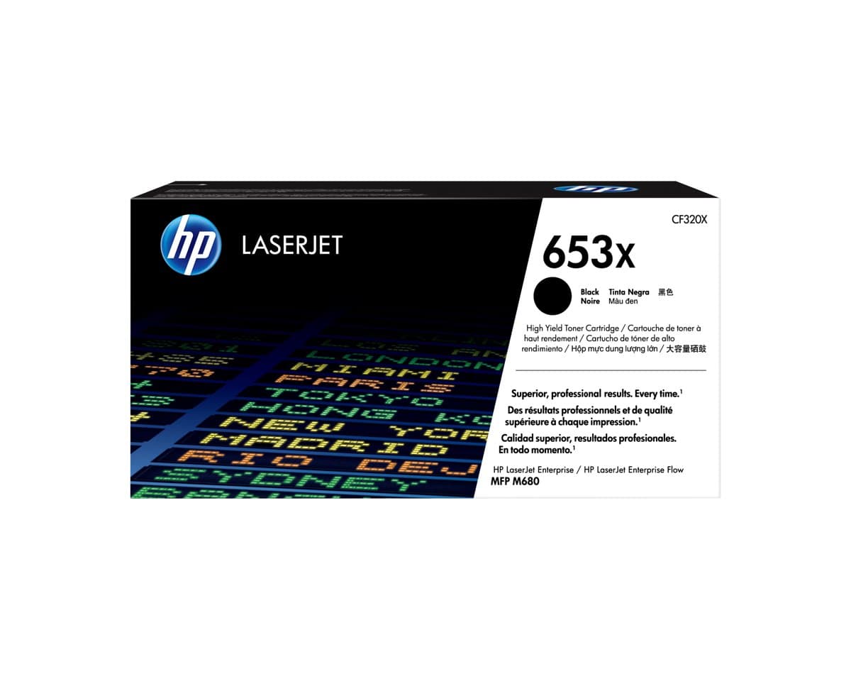 HP 653X High Yield Black LaserJet Toner Cartridge, 21000-page yield, 1-pack