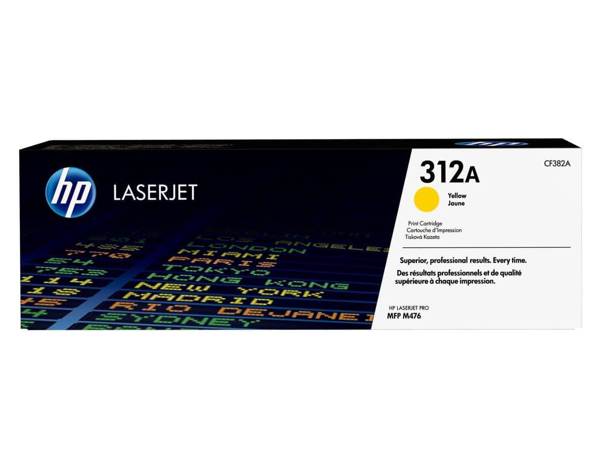 HP 312A Yellow LaserJet Toner Cartridge, 2700 Pages, Original