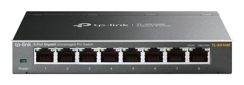 TP-Link TL-SG108E 8-Port Gigabit Managed Switch, 16 Gbit/s, L2