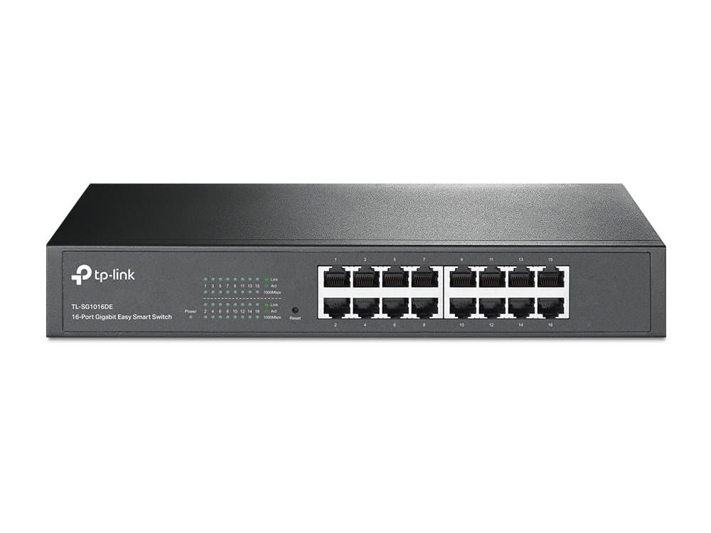 TP-Link TL-SG1016DE, 16-Port Gigabit Managed Switch, 32 Gbit/s, Rack Mount