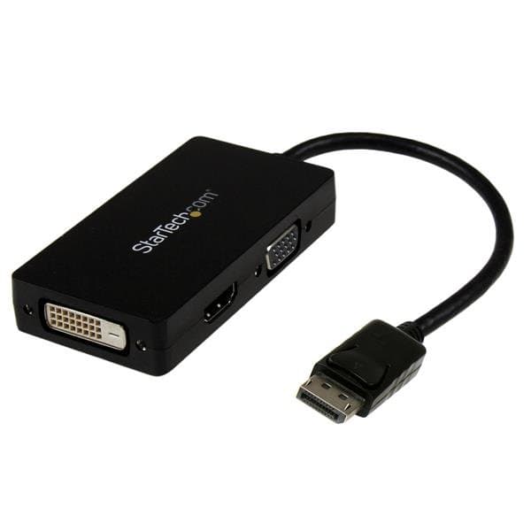 StarTech 3-in-1 DisplayPort, Adapter, DisplayPort to VGA/DVI/HDMI, 1920×1200