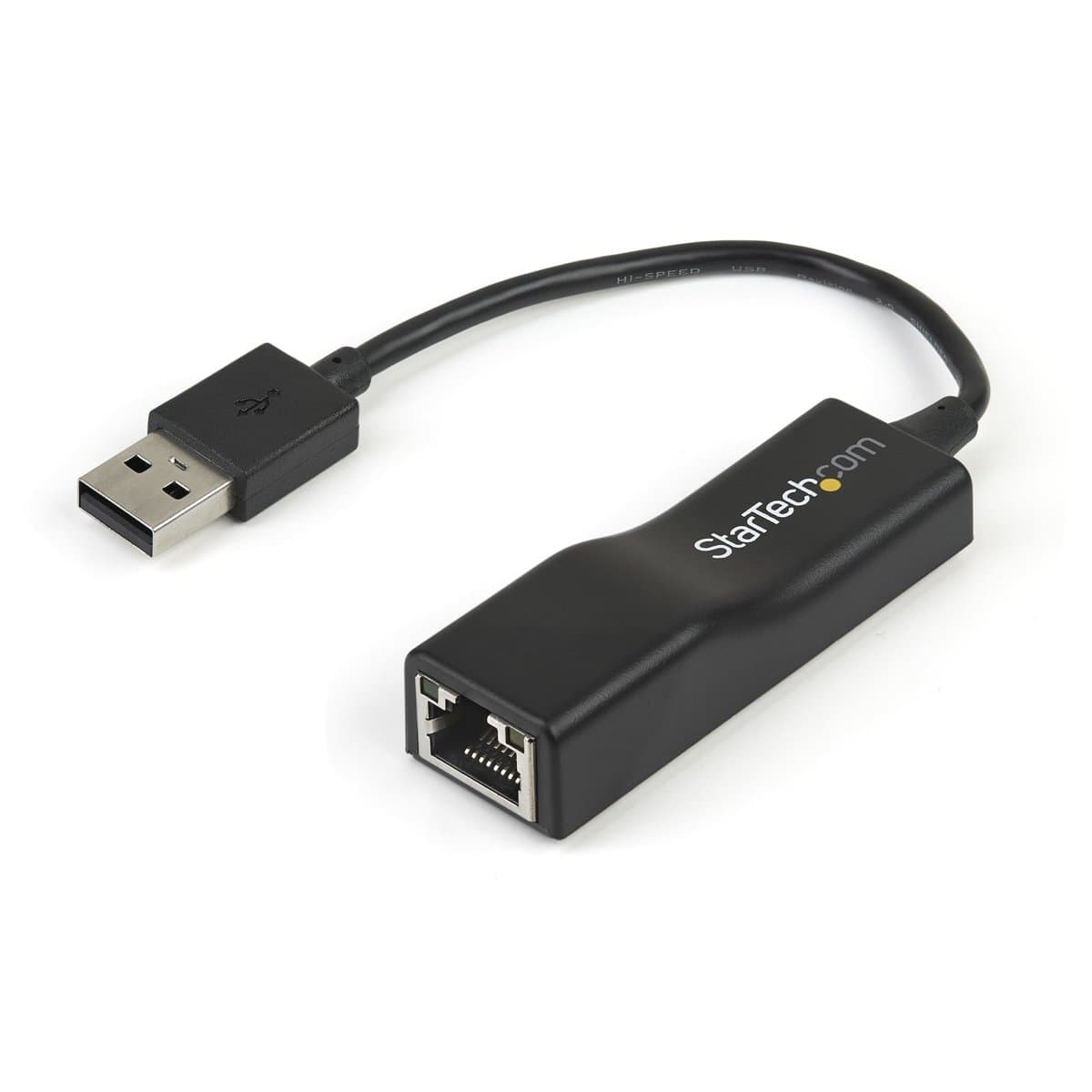 StarTech USB 2.0 to Ethernet Adapter, 10/100 Mbps, USB-A, ASIX AX88772C, Black
