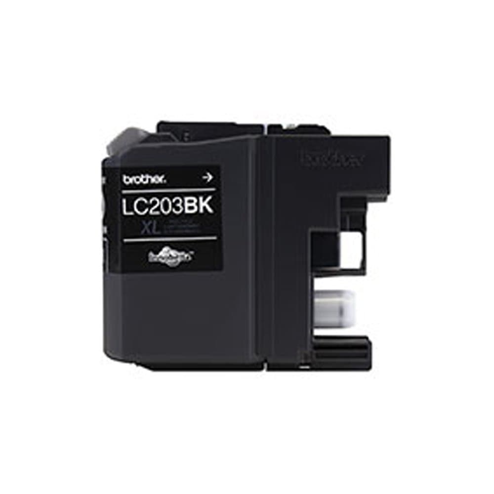Brother LC203BK Black Pigment Ink Cartridge, 550 Pages, XL Yield