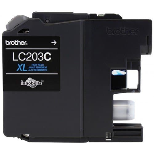 Brother LC203C Cyan Ink Cartridge, High Yield (XL), 550 Pages