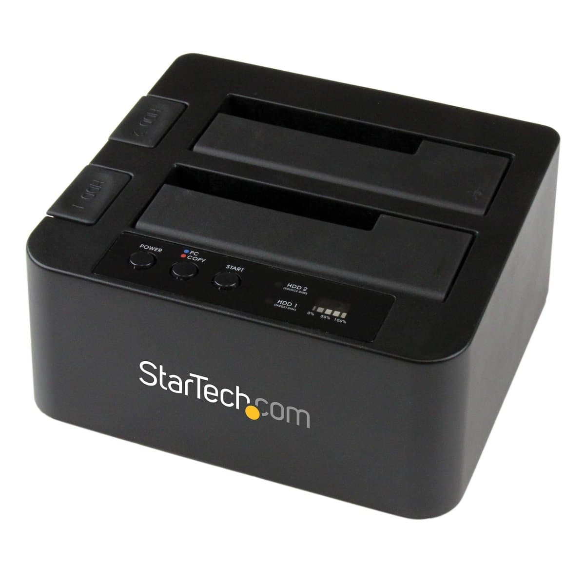 StarTech Dual Bay HDD/SSD Duplicator, 2.5–3.5" SATA, USB 3.2 Gen 1, eSATA