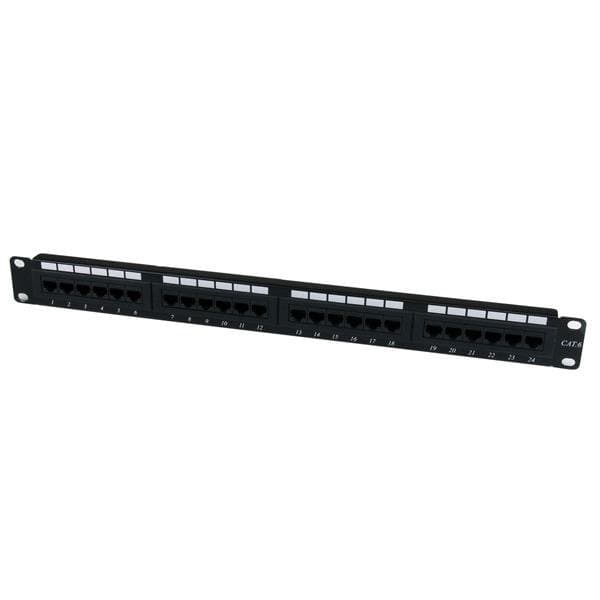 StarTech 24-Port Cat6 Patch Panel, 1U Rackmount, 110 Type, RJ-45