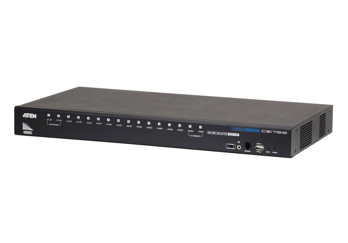ATEN CS17916, 16-Port HDMI KVM Switch, WUXGA, 1U Rackmount, 12.2W